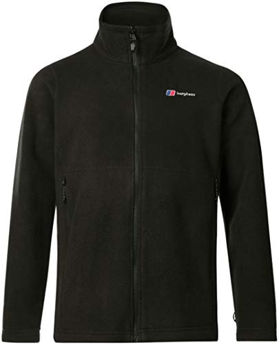 Berghaus Herren Prism Polartec Interactive Jacke, Zusätzliche Wärme, Schmeichelnder Stil, Langlebig Fleecejacke, Jet Black, XS EU