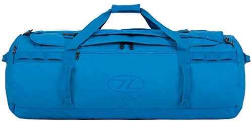 Highlander Storm Kit Bag 120 Liter Die robuste Expeditions-, Reise- und Sportreisetasche für Männer und Frauen, geeignet für alle Wetterbedingungen (Blau)