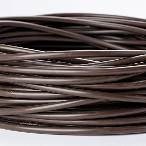 Cable de alimentación H03VV-F de 3 x 0,75 mm de PVC con aislamiento de tuberías (5 m), color marrón