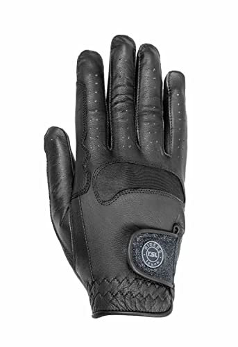 RSL PARIS Reithandschuhe aus Ziegen-Nappa Leder, Schwarz, 7/S, 11320007-100-511