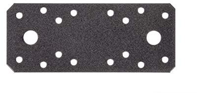 Alberts 301651 Lastrina di Giunzione Piana, Acciaio, 133 x 55 x 2,5 mm