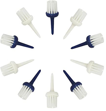 T TOOYFUL 10 Stück Pro Golf Brush Tees Trainingshilfe für Golf-Tees, 52 mm