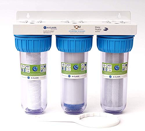 SK Aqua Line A-CLASS 10 3-Stufen Wasserfilter System für Hauswasser Zisterne Brunnen Pumpe Hauswasserwerk 1/2 Zoll