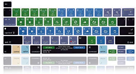 MMDW Serato DJ Shortcuts Hotkey Keyboard Cover Skin for MacBook Pro 16 inch A2141 2019 for MacBook Pro 13.3 inch 2020 M1 Chip A2338 A2251 A2289 with Touch Bar & Touch ID US Version
