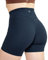 TomTiger Yoga-Shorts für Damen, Bauchkontrolle, hohe Taille, Biker-Shorts, Training, hebt den Po, Strumpfhose, kurze Hose für Damen, Marineblau, Klein