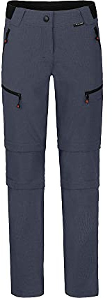 Bergson PORI Doppel Zipp-Off mit T-Zipp | Damen Wanderhose, robust elastisch, Ombre Blue [922], 40 - Damen