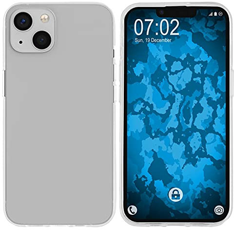 PhoneNatic Coque en Silicone Compatible avec Apple iPhone 13 - Transparent Crystal Clear - Cover Cubierta Cover