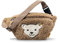 Steiff Kuscheltier Gürteltasche mit Quietsche, Kinder, Jungen & Mädchen, Soft Cuddly Friends, Teddybärmotiv, 20 cm, Braun, 600142