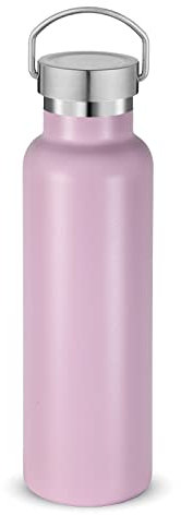 Volhoply 600ml Bouteilles D'eau en Acier Inoxydable Avec Poignée, Bouteille Isotherme à Double Paroi Avec Couvercle Anti-Fuite, Tasse Réutilisable en Métal Pour L'école, Randonneurs, Cadeaux