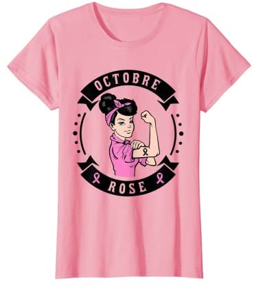 Femme Rosie Lutte contre le cancer du sein en Octobre T-Shirt
