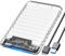 Case HDD 2.5 SATA USB 3.0, ORICO Trasparente Case Hard Disk 2.5 SATA I II III per 7mm e 9,5 mm HDD/SSD, Supporto UASP, Tool Free Case SSD Con cavo USB(2139U3)