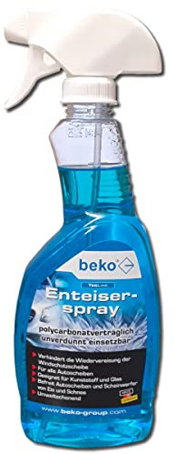 beko Auto Scheibenenteiser Spray 500ml Sprühflasche -30°C EIS Entferner sekundenschnelles enteisen von Scheiben ohne kratzen und eine rundum klare Sicht
