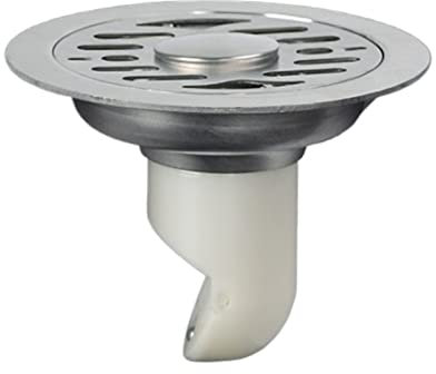 BELLAY 1pc 11cm Kunststoff selbstdichtender Bodenablauf Waschmaschine Dual-Use-Badezimmer Edelstahl Bodenablauf (Color : A, Size : Medium)