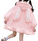 Lolita Robe Style Japonais Automne Hiver Femmes Mignon Veste Chaude Kawaii Doux Laine D'agneau Volants Oreilles De Lapin À Capuche Manteaux Filles Parkas Outwear,Rose,M