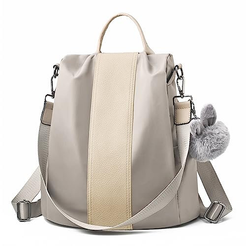 CHARMORE Damen Rucksack Wasserdichte Nylon Schultaschen Anti-Diebstahl Tagesrucksack Schultertaschen