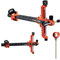 surwolf Recurve Bow Sight，Recurve Bogenvisier Bogenschießen Bogenvisier 9 Carbonhalter Recurve Visier für Competitive Recurve Bows,Rechts&Links (Orange, LH)