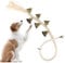 DSLSQD Dog Bell for Door Potty Training, Adjustable Hanging Door Bell Length Cotton Hand Woven Dog Doorbell with 6 Extra Loud Bells for Small Medium and Large Dogs to Go Outside Pet Supplies
