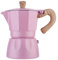 OQHAIR Cafetière en Aluminium de Style Italien, cafetière à Expresso en Aluminium, cafetière Moka pour café moulu, cappuccinos, Lattes, idéale pour la Maison, Les fêtes, Le Bureau, Rose