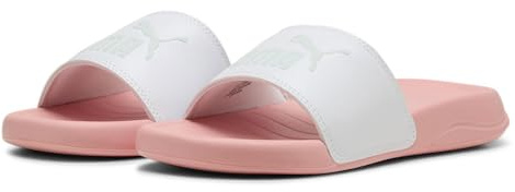 PUMA POPCAT 20 JR, Unisex Schiebe-Sandalen, PUMA WHITE-PEACEFUL BLUE-PINK FRUIT,