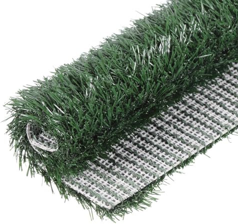 sourcing map Artificial Grass Turf Mat 35.6x46cm Realistic Fake Grass Rug Carpet for Outdoor Garden Lawn Landscape Decoration Patio Rug, Green