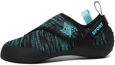 Children's Climbing Shoes.Bouldering Training Shoes. Indoor Climbing for Teenagers.Beginners Rock Shoes Green
