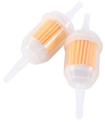 Haosie Inline Fuel Filter, 2PCS Petrol Filter, Inline Petrol Fuel Filter for 6mm or 8mm Hoses, Hose Pipe Inline Filter for Motorcycle, Scooter Accessories Replacement