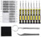 8-in-1 Glasses Repair Kit with Screws, Screwdriver, Nose Pads, and Eyeglass Cloth,Spectacle Repair Kit, Glasses Screwdriver Repair Kit for Sunglasses, Eyewear and Watch