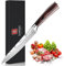 JUANSHI Cuchillo profesional para carne, hoja de 20,0 cm, cuchillo de chef fabricado en acero inoxidable con alto contenido de carbono, cuchillo de cocina afilado para técnicas de corte precisas