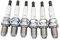 KFJFDHES 4–6 Stück 12120037607 Platin-Zündkerzen kompatibel mit BMW E46 E39 E60 E61 E63 E64 E38 E83 E53 E36 E85 E52 E65 E66 E67 BKR6EQUP Zündkerze Solides Terminal(6pcs Spark Plug)