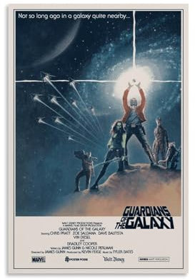 NDIEHA Filmposter Guardians of The Galaxy, Leinwanddruck, für Schlafzimmer oder Wohnzimmer, Galerie, Wanddekoration, 50 x 75 cm, ungerahmt - Guardians of the Galaxy-Film
