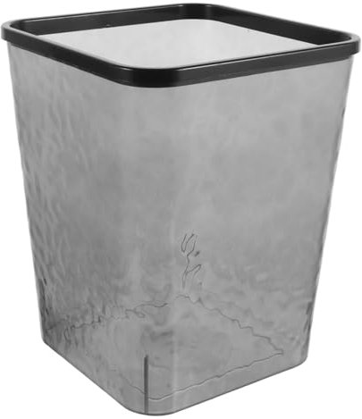 HEALSOPTHY Großer Transparenter Müllbehälter für Zuhause Eleganter Abfallcontainer für Bad und Schlafzimmer für Vielbeschäftigte Haushalte mit Modernem Design und Hohem Fassungsvermögen