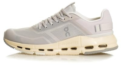 On Women's Cloudnova Form 2 TT Running Shoes Sneakers, Wolf - Cream, 8.5
