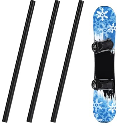 YUPZAR PTEX Reparaturstäbe Ski Snowboard 3 Stück 8mm x 200mm | Ski Base Repair Kit | PTEX Sticks zum Füllen von Kratzern, Rillen, Core Shot Schäden | Thermoplastische Skibelag Reparatur