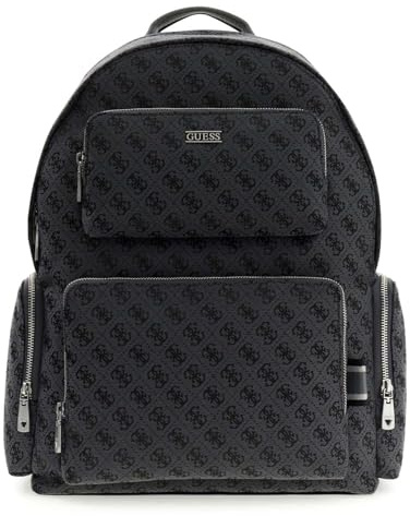 GUESS Rucksack Freizeitrucksack Boston Backpack Black dunkelgrau