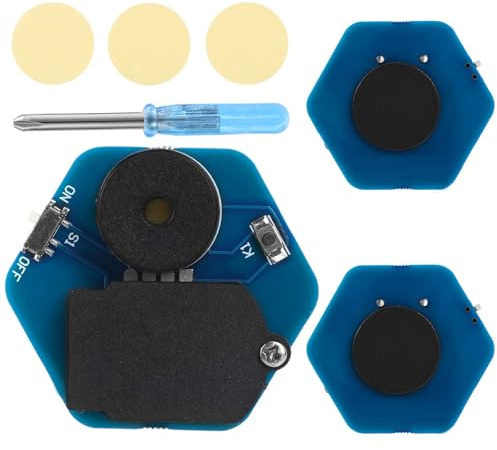 3pcs Cricket Noise Maker Prank, Hexagonal Hidden Magnetic Beeping Cricket Annoying Noise Machine with 16 Sounds for Adults Gag Joke Toys Stuff Items Device Gifts Party Office Home School Car(Blue)