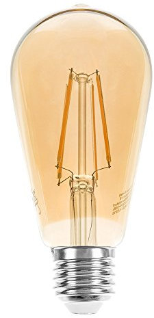 NCC-Licht LED Rustika Filament Edison ST64 2W E27 gold gelüstert 200lm extra warmweiß 2200K Retro Nostalgie