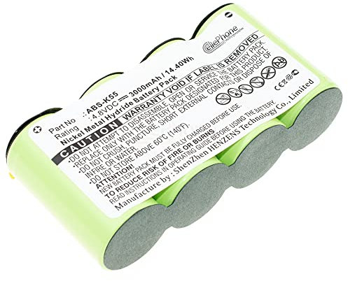 cellePhone Akku NI-MH kompatibel mit Kärcher Akkubesen K50 / K85 (Ersatz für ABS-K55) - 3000mAh / 4,8V
