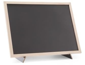 HENDI Kreidetafel, Blackboard, Schiefertafel, Memoboard, mit Ständer, Holzrahmen, 300x400mm, Holz