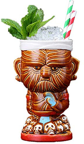 Tasse à cocktail hawaïenne Tiki en céramique, verre à vin, bière, cocktail, fête créative, tasse à café amusante pour la maison, le bureau, cadeau (Totem)
