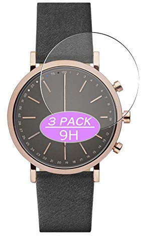 Vaxson Lot de 3 films protecteurs d'écran en verre trempé compatibles avec montre intelligente Skagen Hybrid Taille 40 mm Film protecteur 9H