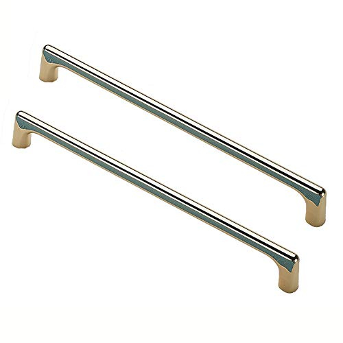 Dreneco 2 Pack Cabinet Handles Cupboard Handles Drawer Handles Kitchen Door Handles Square Handles (CC:320mm, Gold)