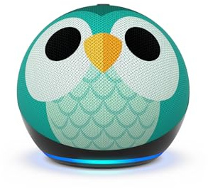Amazon Echo Dot Kids (newest model) - Designed for kids, Designed for Alexa+, parental controls, Includes 1 Year of Amazon Kids+, Owl