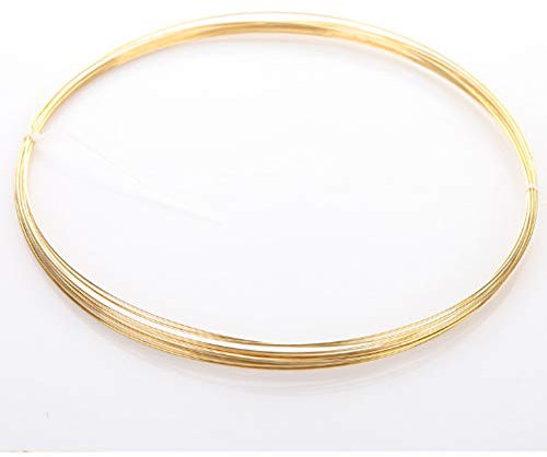 Jonoisax Filo in Ottone H62 in Ottone Rame 10m / 32.8ft Rame Filo Nudo, per Gioielli Fai da Te,Diameter 2mm