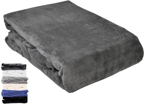 JACK Teddy Flausch Plüsch Spannbettlaken Cashmere Touch Weiß Grau Anthrazit Creme 90x190-100x200 / 140x200 / 180x200 cm, Farbe:Anthrazit, Größe:140x200cm Spannbettlaken
