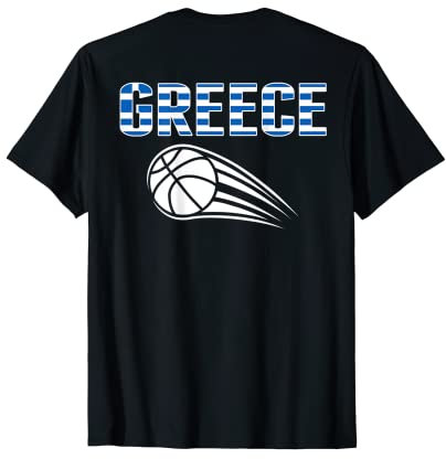 Griechenland Basketball Fans Trikot – griechische Flagge Sportliebhaber T-Shirt