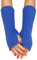 Winter Gestrickte Handschuhe für Damen - Lang Handwärmer Stulpen Fingerlose Armstulpen Warm Strick Armwärmer Pluswärmer Halbfinger (Blau, One Size)
