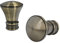HDTL Zubehör für Gardinenstangen Ø 16mm Messing Antik Ø 16mm 2x Endstücke Idaja