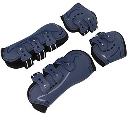 Naroote Gamaschen Gamaschen 4Er Set, Vorne Hinter Paar Springgamaschen für Pferde Bequeme Bandagen Gamaschen Wasserdicht Gamaschen für das Laufen (M)