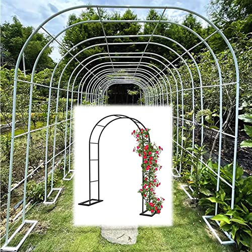 Gartenbogen Aus Metall, Rosenbögen, Freistehend Hochzeitsbogen, Gartenspalier Für Kletterpflanzen, Rosenbogen Aus Metall Stabil Verzinkt, 40cm Breit X 220/230 cm Hoch,140x230x40CM