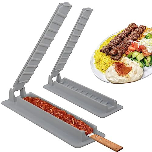 BLADOPIA Kabob Maker für Spieße und Sticks - Kabab Maker Maschine - Kunststoff Kebab Presse Form - Manuelles Kebab Making Tool (2)